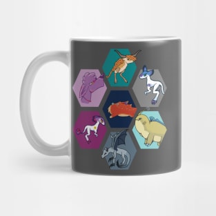 Creatures - El Pufo, Gulp, Tuem, Tuto, Hyland Jerboa, Hypnotic, Ying :: Imaginary Creatures Mug